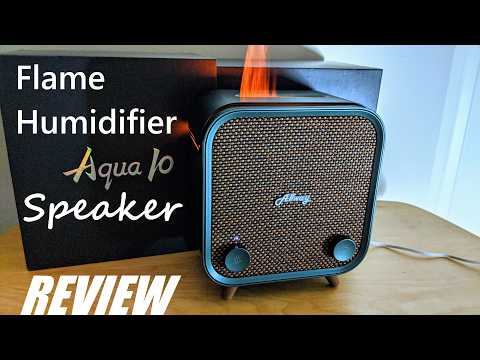 REVIEW: Allway Aqua10 Bluetooth Speaker Flame Humidifier Aroma Essential Oil Diffuser - App Control?