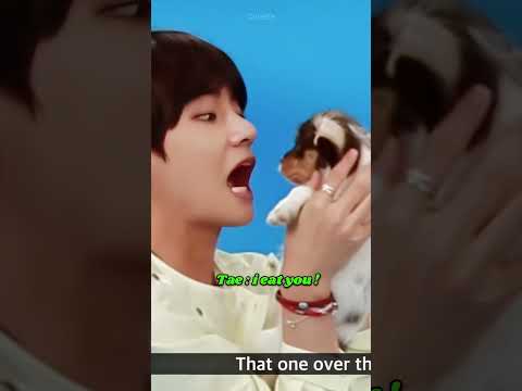 Tae scared puppy 🐶