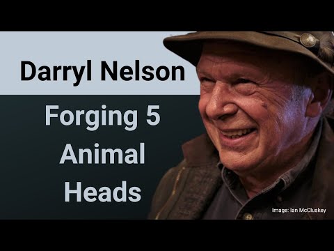 Five Animal Heads Forged with Darryl Nelson