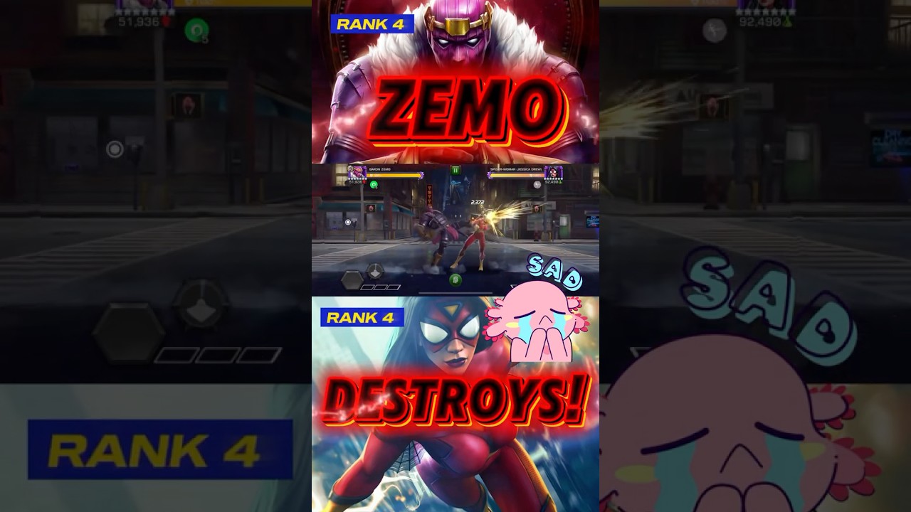 Zemo Melts Spider-Woman! (MCoC Rank 4 Gameplay) #marvelcontestofchampions