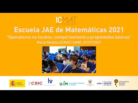 Escuela JAE de Matemáticas 2021 - María Medina (07/07/2021)