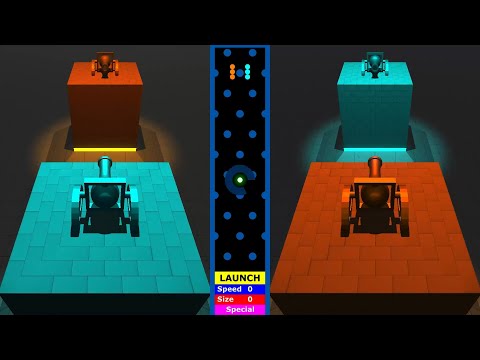 Castle Destruction 2 - Marble Race in Unity & Algodoo