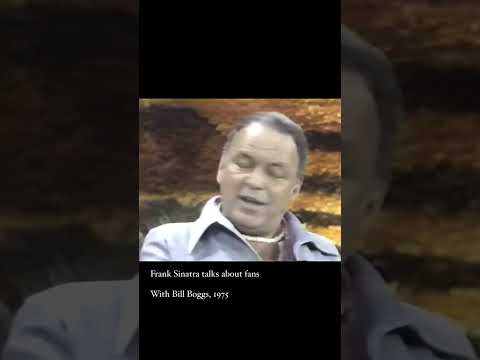 Frank Sinatra talks about fans - Interview 1975