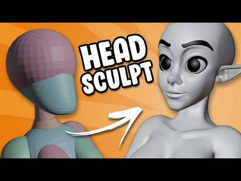 Head Sculpt - Blender Character Sculpt Tutorial part 3