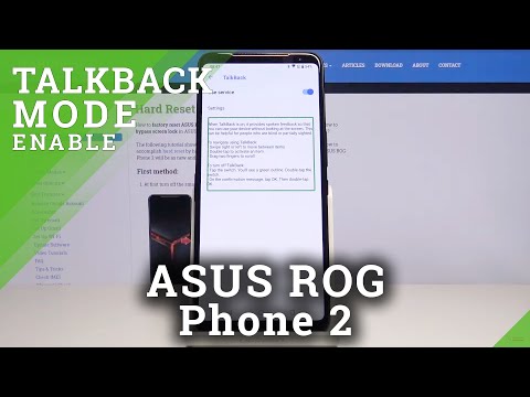 How to Enable Talkback in ASUS ROG Phone 2 - Activate / Deactivate TALKBACK