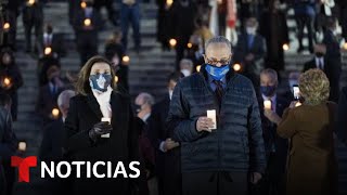 Rinden homenaje en el Congreso al medio millón de fallecidos por la pandemia | Noticias Telemundo