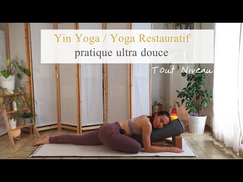 pratique ultra douce de yin yoga / yoga restauratif - tout niveau