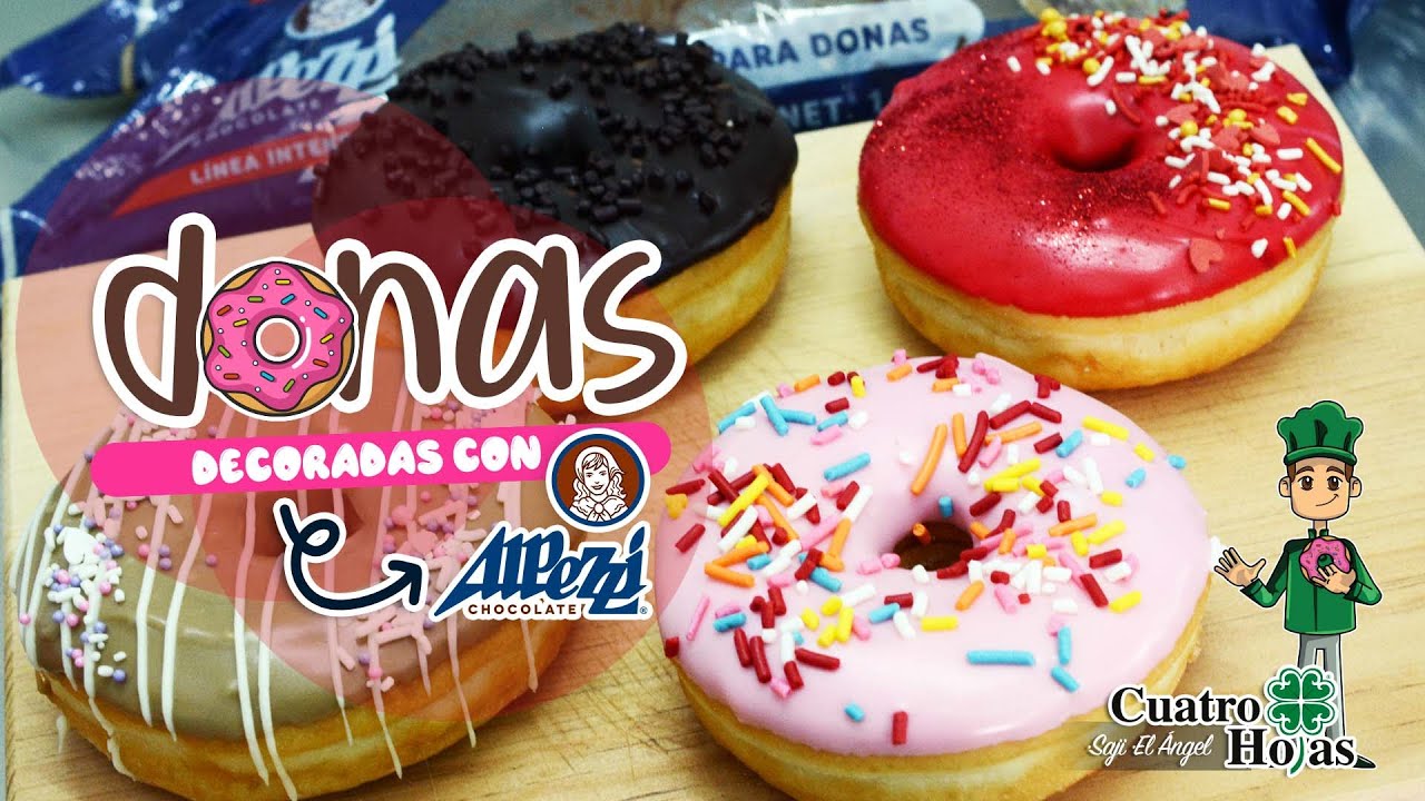 Donas con coberturas alpezzi