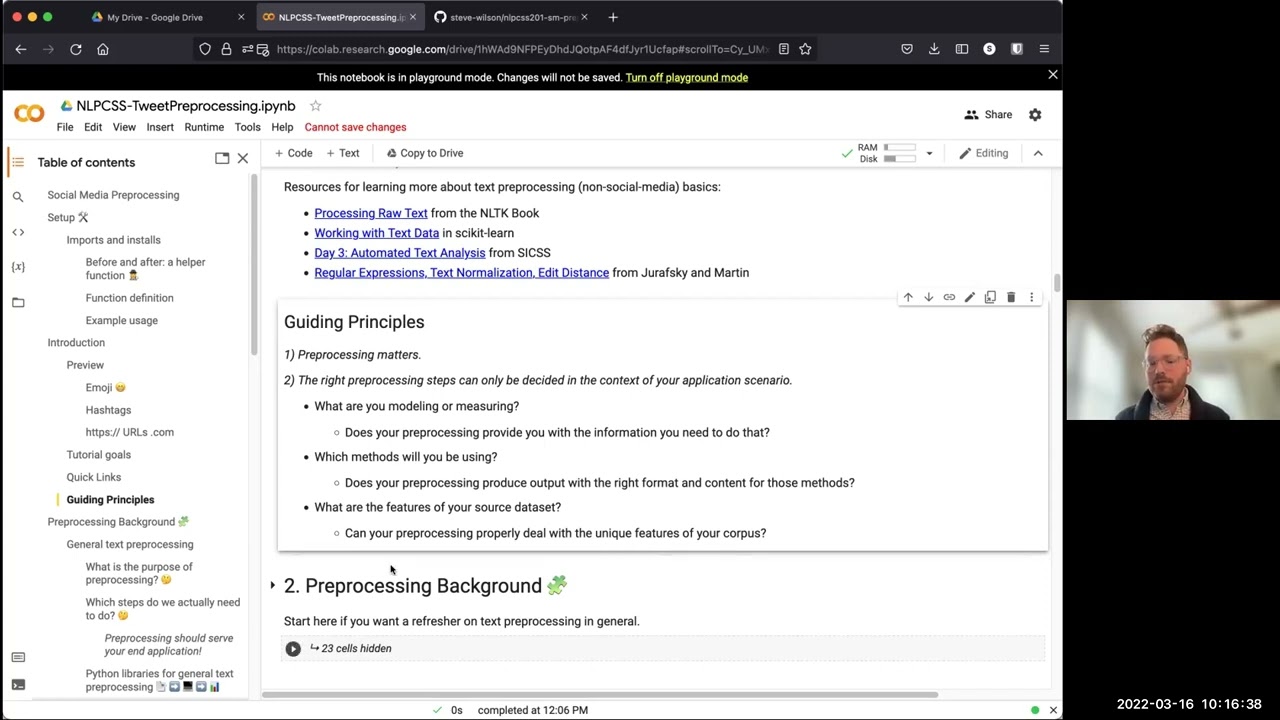 Tutorial 8: Preprocessing Social Media Text