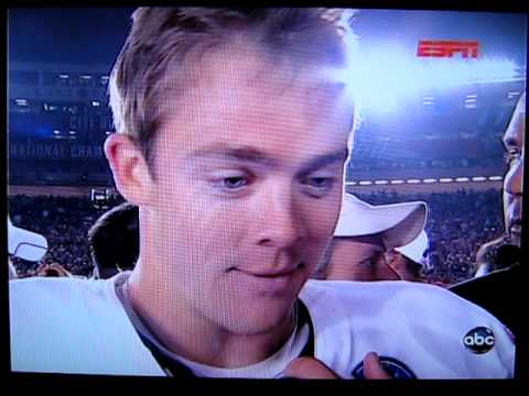 Colt McCoy National Championship Postgame Interview