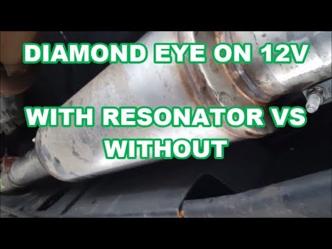 DIAMOND EYE 4\" Exhaust Comparison Resonator vs muffler CUMMINS12v not 24v only Dodge Ram
