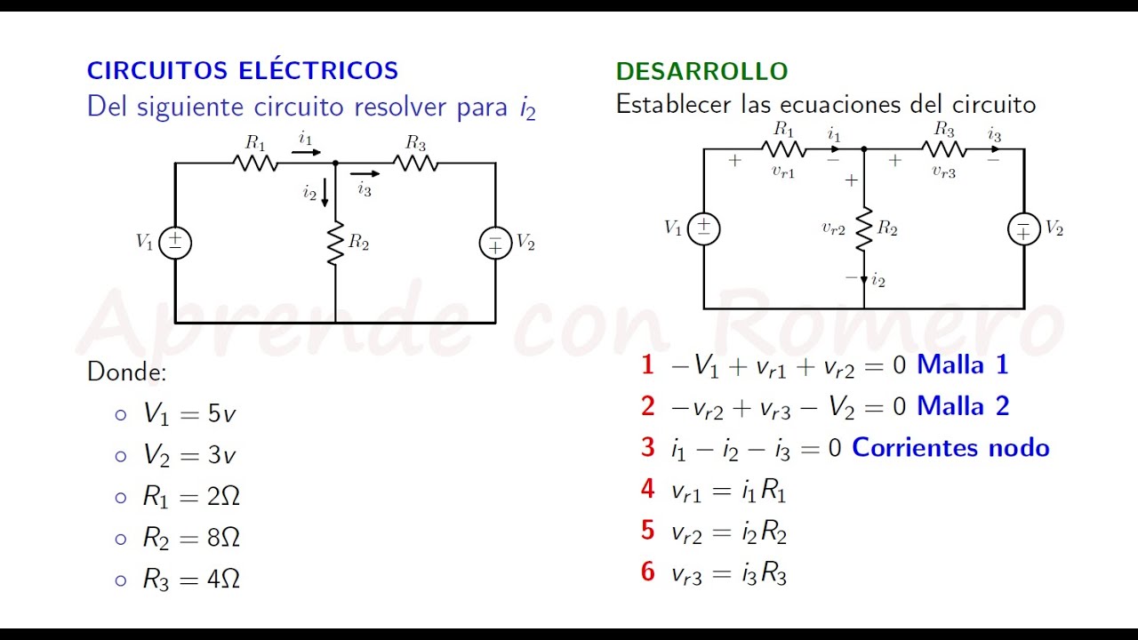 Solución de circuito eléctrico (Ejercicio 1) [PDF Descarga]