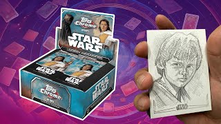 1/1 Young Han Solo Sketch Pulled (or not)! 2025 Topps Chrome Star Wars Hobby Box Break