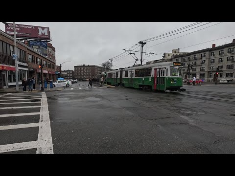 ⁴ᴷ⁶⁰ Walking Boston, MA: Tour of Allston (Brighton Avenue, Harvard Avenue, Commonwealth Avenue)