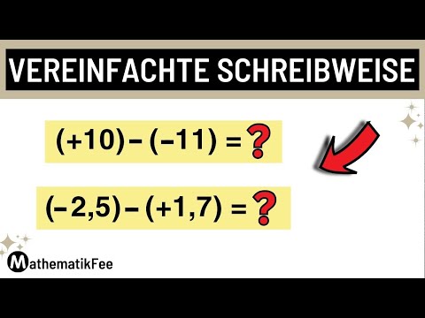 RATIONALE ZAHLEN addieren und subtrahieren – Vereinfachte Schreibweise