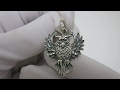 Відео огляд Срібний кулон "Сова" 3100605