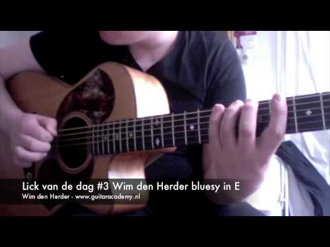 Wim's GuitarLickzz #3: Wim den Herder bluesy in E