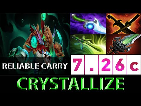 Crystallize [Slark] Reliable Farmed Hard Carry EU Ranked ► Dota 2 7.26c
