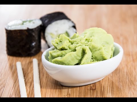 Benefícios da pasta verde do sushi  (Wasabi)