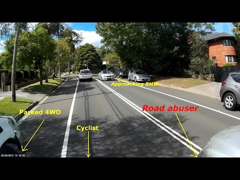 CMA28Z Near headon collision as driver overtakes cyclist + chat