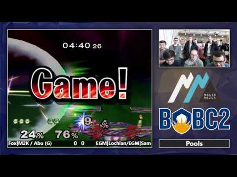 Fox MVG Mew2King & Prince ABU vs EGM Lochlan & EGM Sam Melee Pools   Battle of BC 2