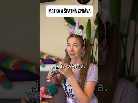 Matka a špatná zprava #mamahumor #mama