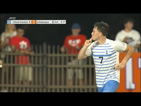 Clemson vs North Carolina men's soccer 10/4/2024 extended highlights (INSANE FINISH!)