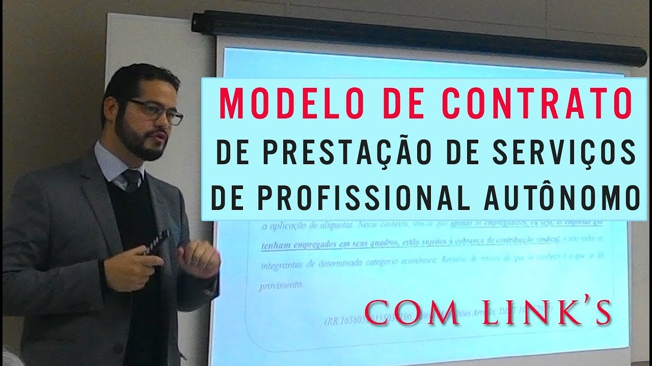 👉 MODELO de CONTRATO para AUTÔNOMOS (PRESTAÇÃO DE SERVIÇOS) Prestadores de serviços \ Modelos