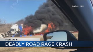 Trucker caught in the middle of deadly road rage crash
