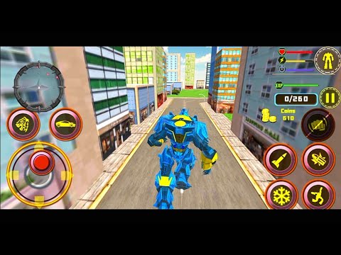 US Police Transform Robot Car - White Tiger Game - Android Gameplay Part 3