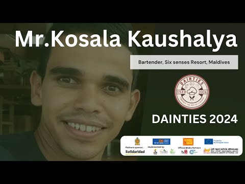 Mr.Kosala Kaushalya | Bartender | Six Senses Resort | Maldives