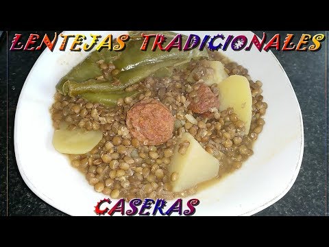 COMO HACER unas buenas #LENTEJAS caseras (con 1 poco de chorizo)