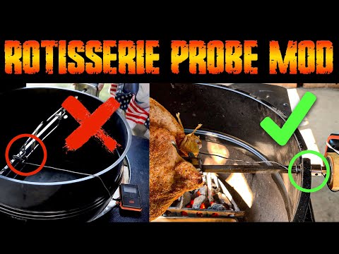 SOLVED! Rotisserie Temperature Probe Mod for Kettle or Gas BBQ Grill