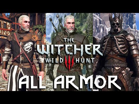 THE WITCHER 3 - All Armor Showcase (main game + DLC + mods) [4K]