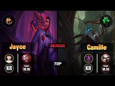 Nuguri JAYCE (Top) [Conqueror] VS CAMILLE - Master KR Patch 10.16