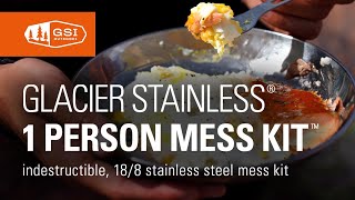 Glacier Stainless 1 Person Mess Kit