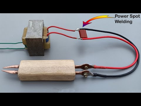 Power spot welding machine // Simple homemade spot welding machine A