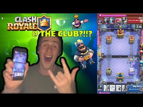 Playing Clash Royale AT THE CLUB!?