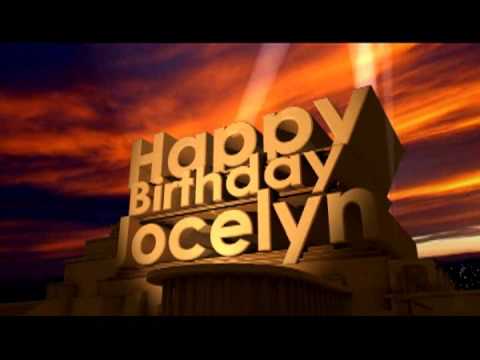 Happy Birthday Jocelyn