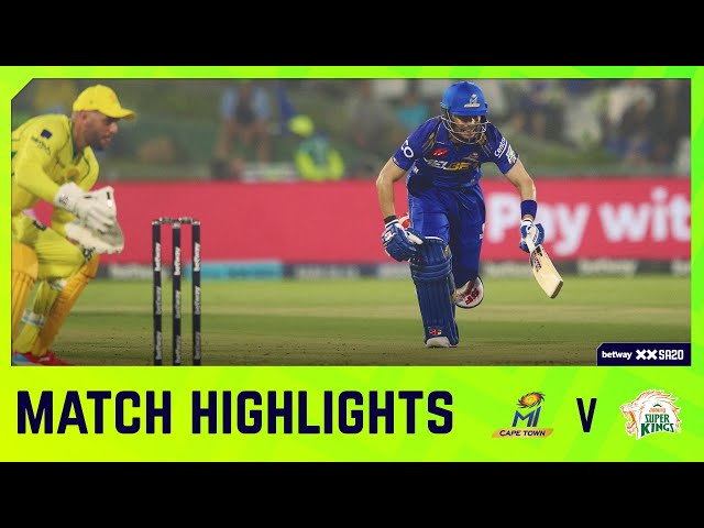 MI Cape Town vs Joburg Super Kings | Match 14 Highlights | Betway SA20