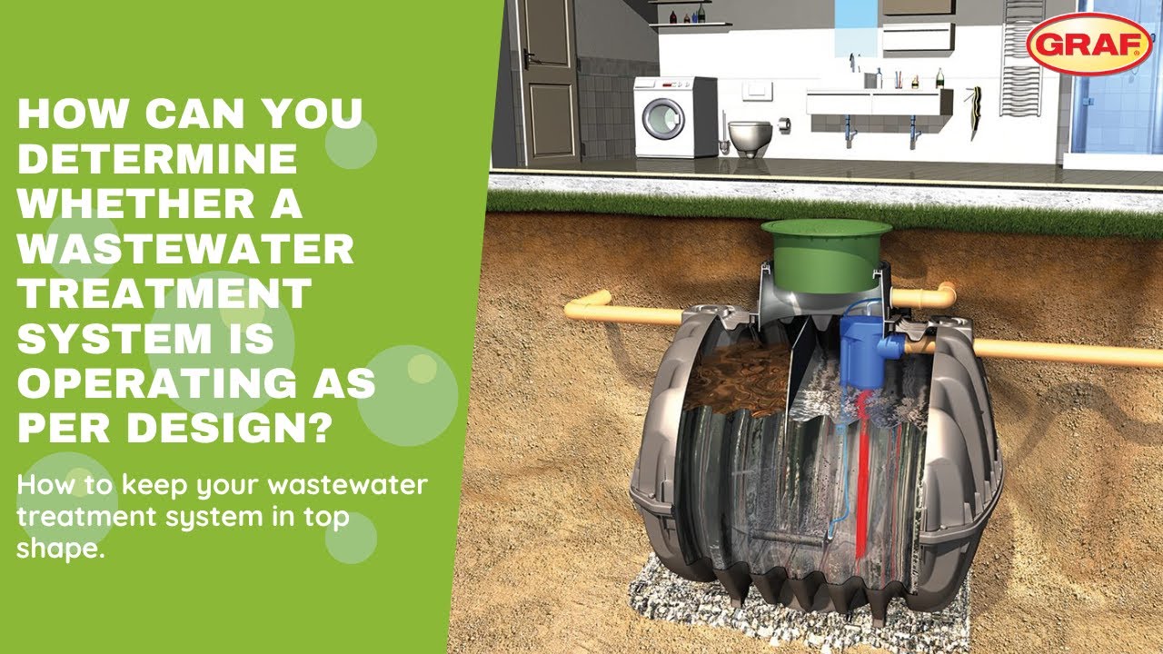 How can you determine whether a wastewater treatment system is operating as per design?