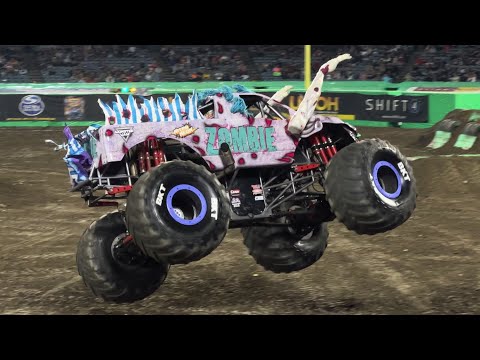 Monster Jam Superstar Challenge 2023 Zombie NITRO (Cory Rummell) FREESTYLE - Anaheim CA