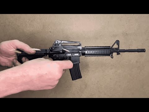 M4 Colt in 1/2 scale full-auto firing