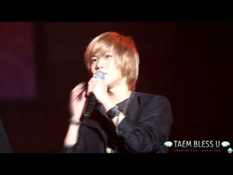 101128 Taemin cute moments+Interview @ GS25 Love Concert