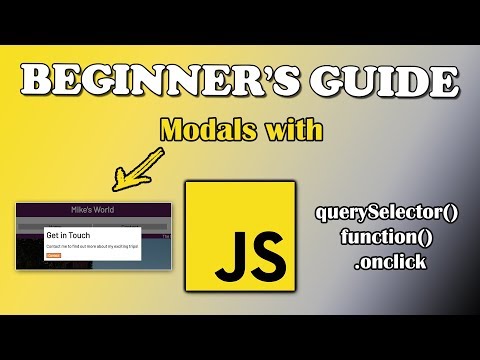 JavaScript Tutorial | Creating a Modal with JavaScript | Part 1
