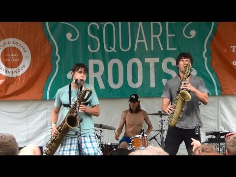 Moon Hooch - Milk and Waffles LIVE Square Roots Fest Chicago 7/13/2014