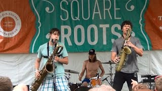 Moon Hooch - Milk and Waffles LIVE Square Roots Fest Chicago 7/13/2014