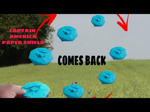 Captain America Paper Shield That's Comes Back -Boomerang