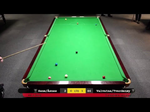Semifinale: Saue/Åsnes - Valvatne/Tverderøy, Stord Snookerklubb Klubbmeisterskap Lag 2018