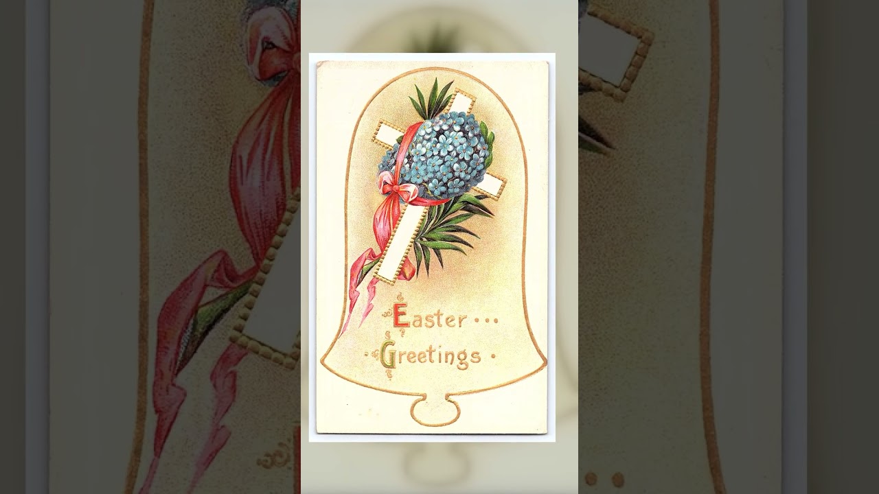 Easter Greetings Postcard, Divided Back, 1914 Postmark, Iowa to Washington Video